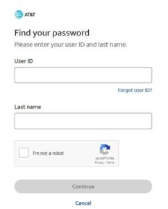SBCglobal password reset